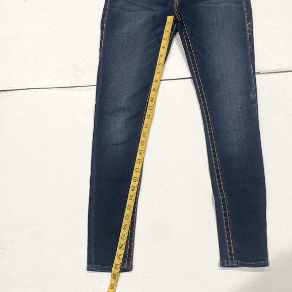 True Religion Women’s Blue Denim Jeans Jenny Curvy Flip Skinny Jeans. SIZE 25 - Picture 11 of 16